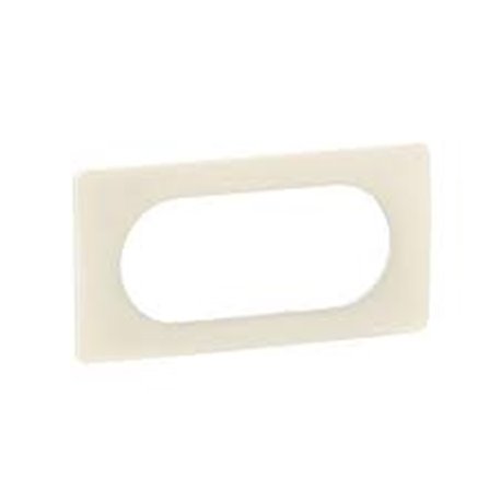 Plaque de finition Céliane 4 à 5 modules Blanc Amande CP1108