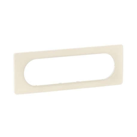 Plaque de finition Céliane 6 à 8 modules Blanc Amande CP1111