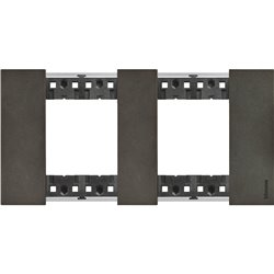 Plaque de finition Living Now Collection Les Noirs 2x2 modules Acier Space BTKA4802M2NG