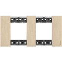Plaque de finition Living Now Collection Les Blancs 2x2 modules Or BTKA4802M2ZW