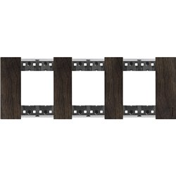 Plaque de finition Living Now Collection Les Noirs 3x2 modules Noyer BTKA4802M3LG