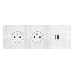 Plaque de finition Living Now Collection Les Blancs 3x2 modules Pixel BTKA4802M3MW