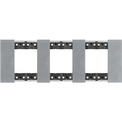 Plaque de finition Living Now Collection Les Blancs 3x2 modules Acier Moon BTKA4802M3NW