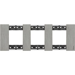 Plaque de finition Living Now Collection Les Noirs 3x2 modules Acier BTKA4802M3ZG