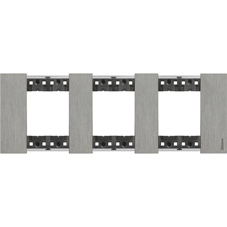 Plaque de finition Living Now Collection Les Noirs 3x2 modules Acier BTKA4802M3ZG