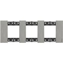 Plaque de finition Living Now Collection Les Noirs 3x2 modules Acier BTKA4802M3ZG