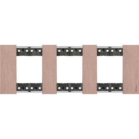 Plaque de finition Living Now Collection Les Sables 3x2 modules Cuivre BTKA4802M3ZM