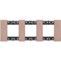 Plaque de finition Living Now Collection Les Sables 3x2 modules Cuivre BTKA4802M3ZM