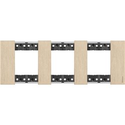 Plaque de finition Living Now Collection Les Blancs 3x2 modules Or BTKA4802M3ZW