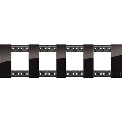 Plaque de finition Living Now Collection Les Noirs 4x2 modules Nuit BTKA4802M4DG
