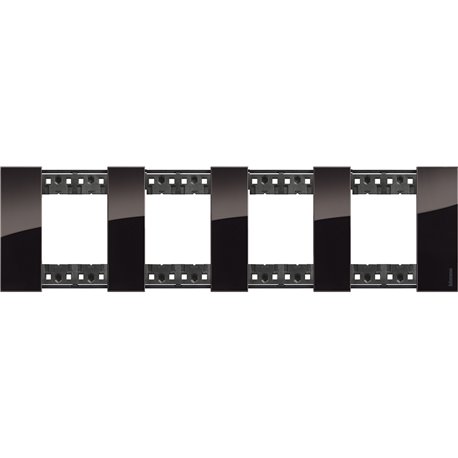 Plaque de finition Living Now Collection Les Noirs 4x2 modules Nuit BTKA4802M4DG
