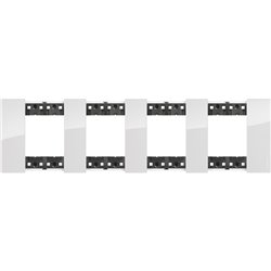 Plaque de finition Living Now Collection Les Blancs 4x2 modules Glacier BTKA4802M4DW