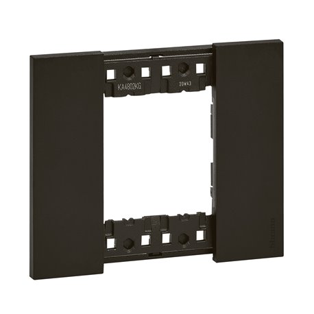 Plaque de finition Living Now Collection Les Noirs 2 modules Noir BTKA4802KG