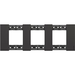 Plaque de finition Living Now Collection Les Noirs 3x2 modules Noir BTKA4802M3KG