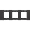 Plaque de finition Living Now Collection Les Noirs 3x2 modules Noir BTKA4802M3KG