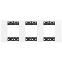 Plaque de finition Living Now Collection Les Blancs 3x2 modules Blanc BTKA4802M3KW