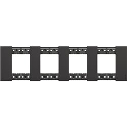 Plaque de finition Living Now Collection Les Noirs 4x2 modules Noir BTKA4802M4KG