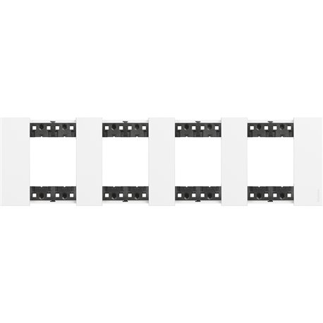 Plaque de finition Living Now Collection Les Blancs 4x2 modules Blanc BTKA4802M4KW