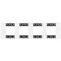 Plaque de finition Living Now Collection Les Blancs 4x2 modules Blanc BTKA4802M4KW