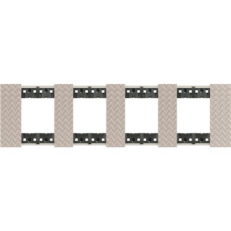 Plaque de finition Living Now Collection Les Sables 4x2 modules Optic BTKA4802M4MM