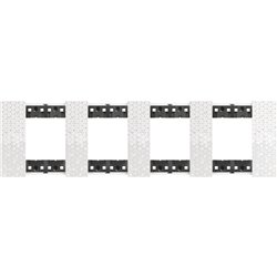 Plaque de finition Living Now Collection Les Blancs 4x2 modules Pixel BTKA4802M4MW