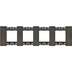 Plaque de finition Living Now Collection Les Noirs 4x2 modules Acier Space BTKA4802M4NG