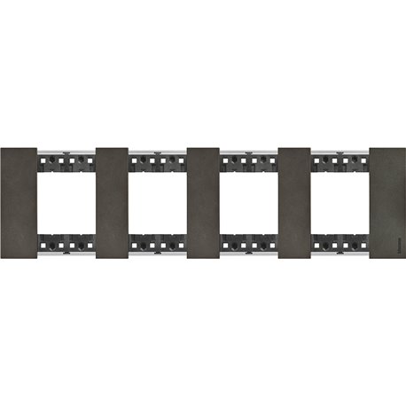 Plaque de finition Living Now Collection Les Noirs 4x2 modules Acier Space BTKA4802M4NG
