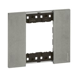 Lot de 5 plaques de finition Living Now Collection Les Blancs 2 modules Acier Moon BTKA4802NW