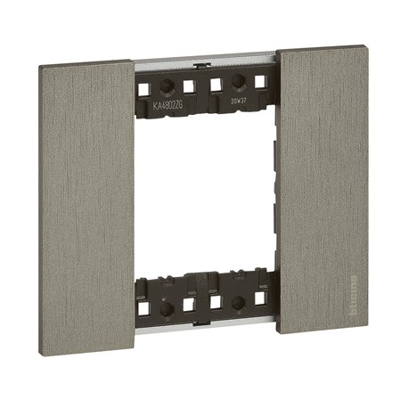 Lot de 5 plaques de finition Living Now Collection Les Noirs 2 modules Acier BTKA4802ZG