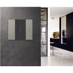 Lot de 5 plaques de finition Living Now Collection Les Noirs 2 modules Acier BTKA4802ZG