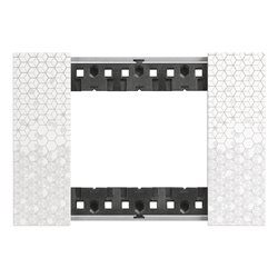 Plaque de finition Living Now Collection Les Blancs 3 modules Pixel BTKA4803MW