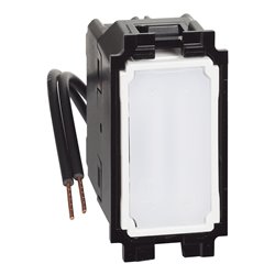 Lot de 10 Permutateurs lumineux ou témoin avec LED blanche 10A Living Now 1 module BTK4004L