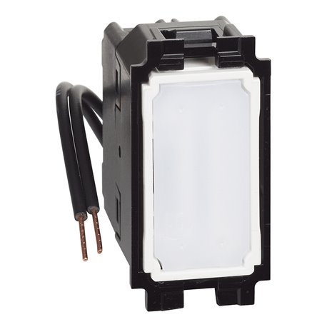 Lot de 10 Permutateurs lumineux ou témoin avec LED blanche 10A Living Now 1 module BTK4004L
