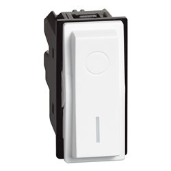 Lot de 10 Interrupteurs bipolaires 16AX Living Now 1 module blanc BTKW4002