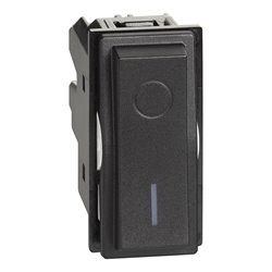 Lot de 10 Interrupteurs bipolaires 16AX Living Now 1 module noir BTKG4002