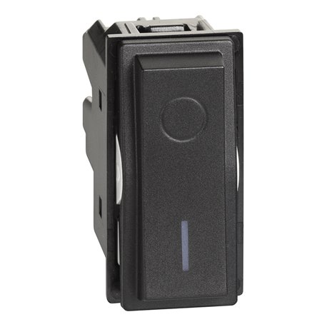 Lot de 10 Interrupteurs bipolaires 16AX Living Now 1 module noir BTKG4002
