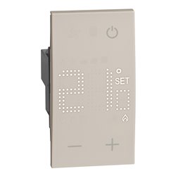 Thermostat électronique avec écran rétro-éclairé Living Now 2 modules sable BTKM4441