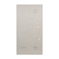Thermostat électronique avec écran rétro-éclairé Living Now 2 modules sable BTKM4441
