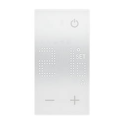 Thermostat électronique avec écran rétro-éclairé Living Now 2 modules blanc BTKW4441