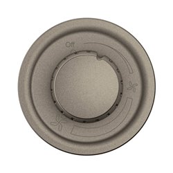 Enjoliveur interrupteur variateur ventilateur de plafond Céliane Titanium CT0015
