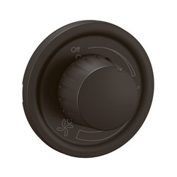 Enjoliveur interrupteur variateur ventilateur de plafond Céliane Noir CN0015