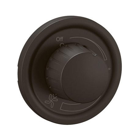 Enjoliveur interrupteur variateur ventilateur de plafond Céliane Noir CN0015