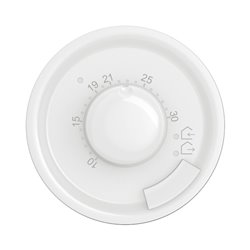 Enjoliveur pour thermostat d'ambiance Céliane Blanc CB0250