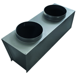 Plénum de soufflage 3/6 kWatts 2 piquages plnsf-2-DESTOCK