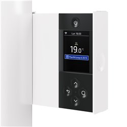Radiateur fluide caloporteur Bilbao 4 Vertical 1500 Watts Blanc Brillant