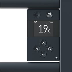 Sèche serviette électrique Riva 5 1000+1000 Watts Gris Ardoise
