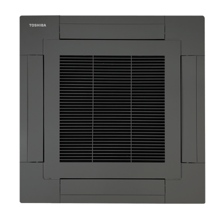 Façade noire pour cassette 4 voies 840x840 mm