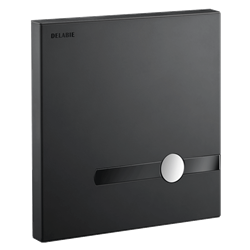 Plaque de commande Tempomatic 464056 bicommande pour WC noir mat à piles
