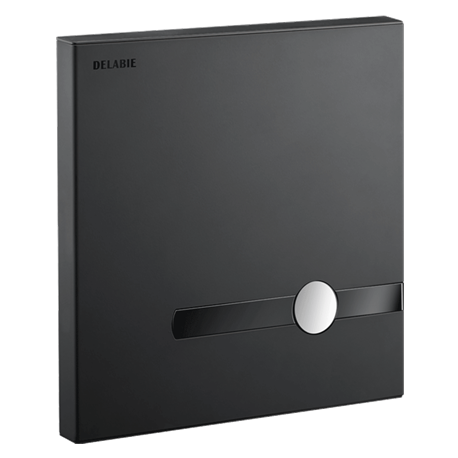Plaque de commande Tempomatic 464056 bicommande pour WC noir mat à piles