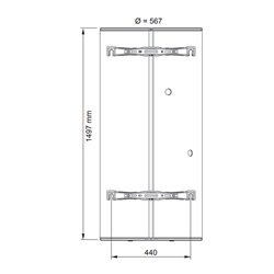 Chauffe eau thermodynamique Calypso Split Trinéo Vertical mural 200 litres